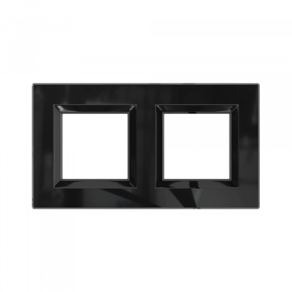 DKC Avanti Черный Стекло Рамка 4 модуля