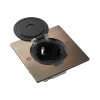 Donel Лючок Surface 2 мод. (1 мод. 45х45 мм.), круглая крышка, красная медь, IP44, DFB2MRRRC