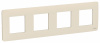 SE Unica Studio Беж Рамка 4-ная