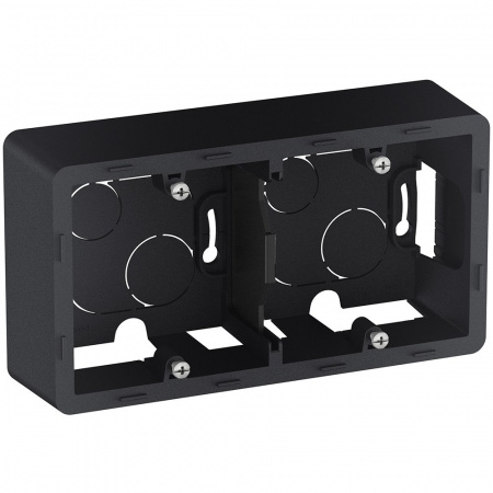 Legrand INSPIRIA Антрацит Коробка накладного монтажа - 2 поста