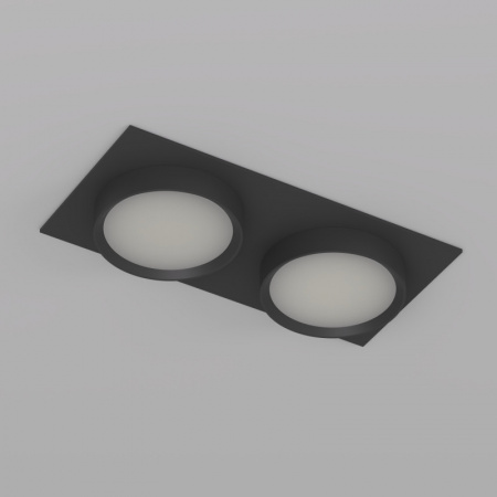 DK2092-BK Встраиваемый светильник FLAT, IP 20, до 15 Вт, GX53, LED, черный, алюминий