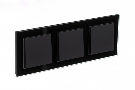 SE AtlasDesign Nature Стекло черный Рамка 3-ая