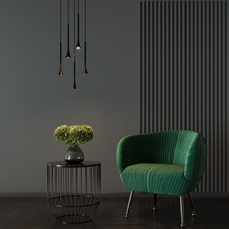 Светильник подвесной светодиодный Hall 5W 3000K черный 50314 LED Elektrostandard Hall a068817