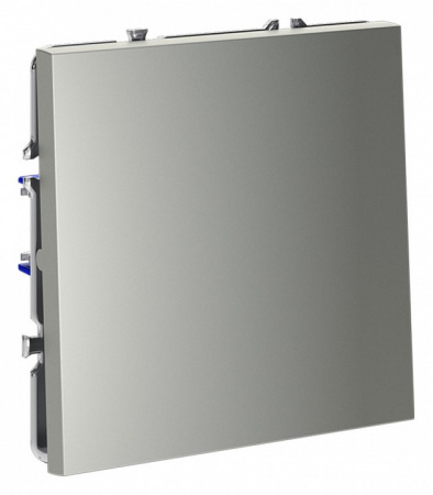 Перекрестный переключатель встраиваемый VOLTUM S70 одноклавишный 10А, (сталь)