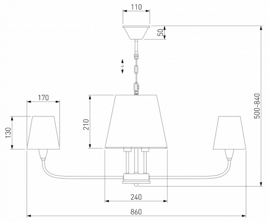 Подвесной светильник 60153 никель Eurosvet Milos