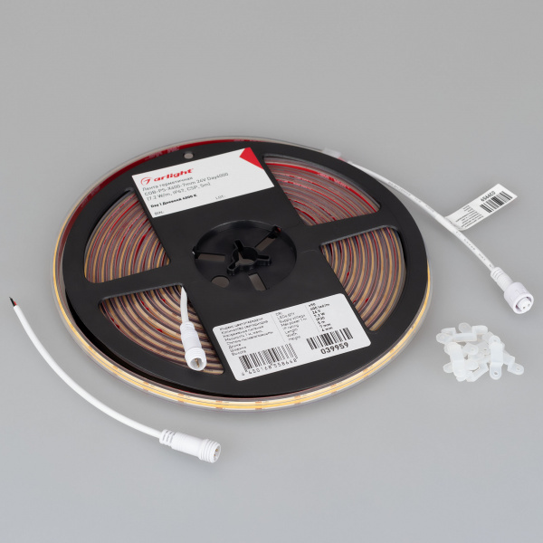 Arlight Лента герметичная COB-PS-X400-7mm 24V Day4000 (7.2 W/m, IP67, CSP, 5m) (-)