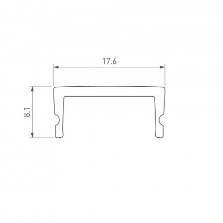 Экран SL-W17-10000 OPAL (Arlight, Пластик)