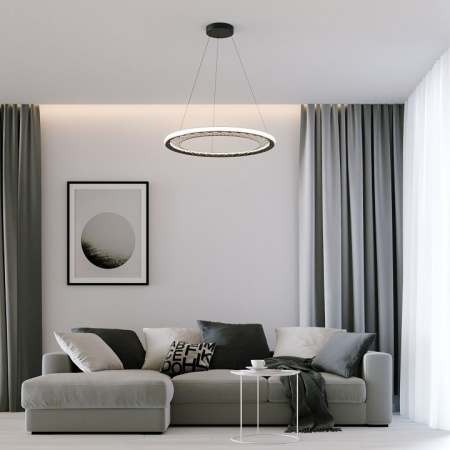 Подвесной светодиодный светильник 40025/1 LED серый Eurosvet Parafe