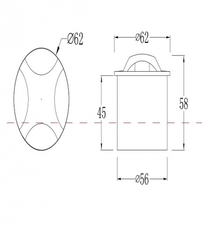 Встраиваемый светильник O036-L3B3K Maytoni Biscotti