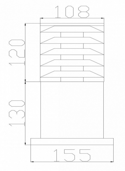 Фонарь уличный (столб) O576FL-01GR Maytoni Bronx