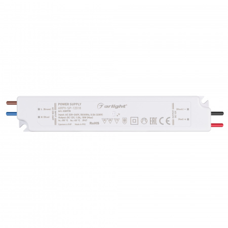 Arlight Блок питания ARPV-SP-12018 (12V, 1.5A, 18W) (IP67 Пластик, 5 лет)