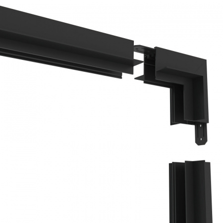 TR2118-BK Угол стена-потолок встраиваемый под ГКЛ SMART, черный