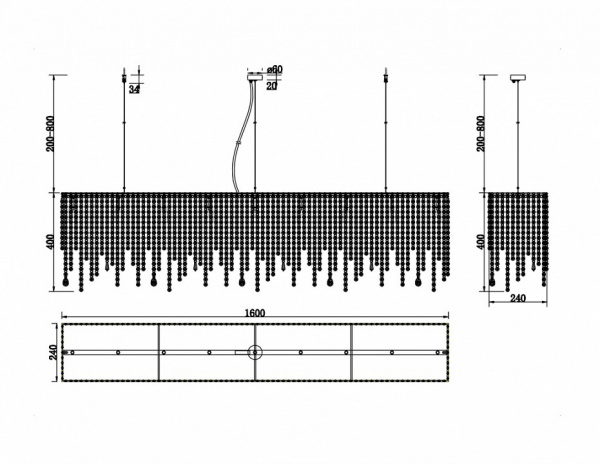 Подвесной светильник DIA002PL-09CH Maytoni Empress