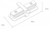 Коннектор прямой Arte Lamp Track Accessories A130133