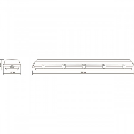 Потолочный светильник Gauss СПП-Т8-G13 Industry 909410260