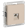 SE AtlasDesign Песочный Розетка компьютерная RJ45, кат. 6A, механизм