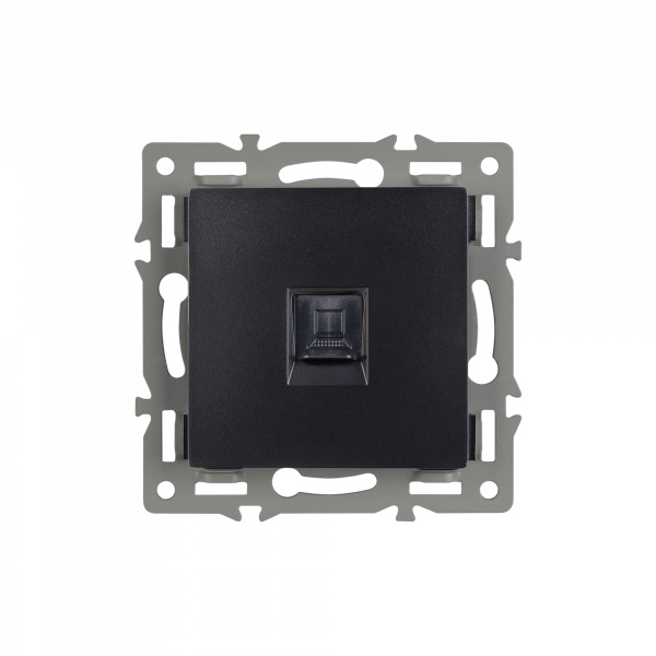 Arlight Механизм компьютерной розетки SCT-MPC1-PL-BK (RJ-45, CAT6) (-)