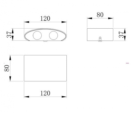 Настенный светильник (бра) O417WL-L4W3K Maytoni Strato