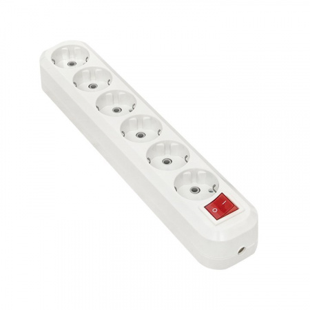 EKF PROxima Колодка 6 гнезд 16А 3,5кВт c выкл. с/з Эксперт