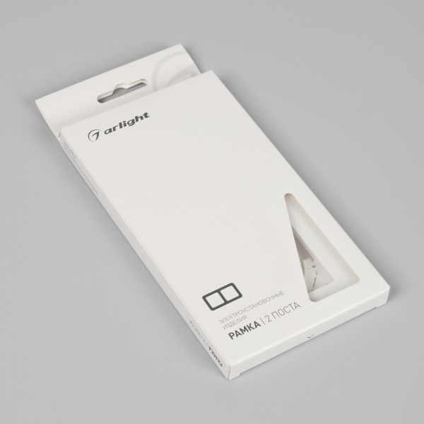 Arlight Рамка пластиковая FRM-PERIO-PL-2-WH (-)