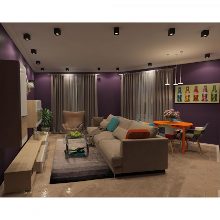 DK2003-BK Светильник накладной IP 20, 50 Вт, GU10, черный, алюминий