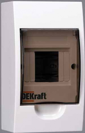 DEKraft ЩРН-П-4 Корпус модульный пластиковый IP41, 4 модуля навесной