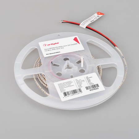 Arlight Лента MICROLED-M266-4mm 24V Day5000 (12 W/m, IP20, 2216, 5m) (узкая)