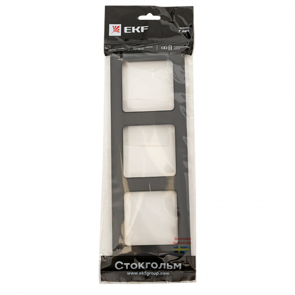 EKF PROxima Стокгольм Черный Рамка 3-ая