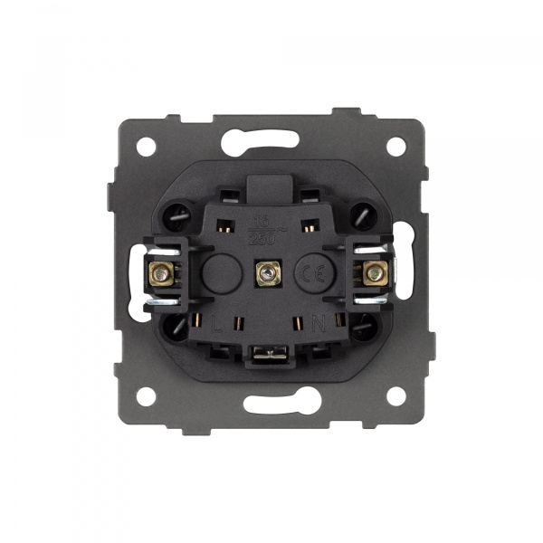 Arlight Механизм электрической розетки SCT-MEU1-PL-GD-V (250V, 16A) (-)
