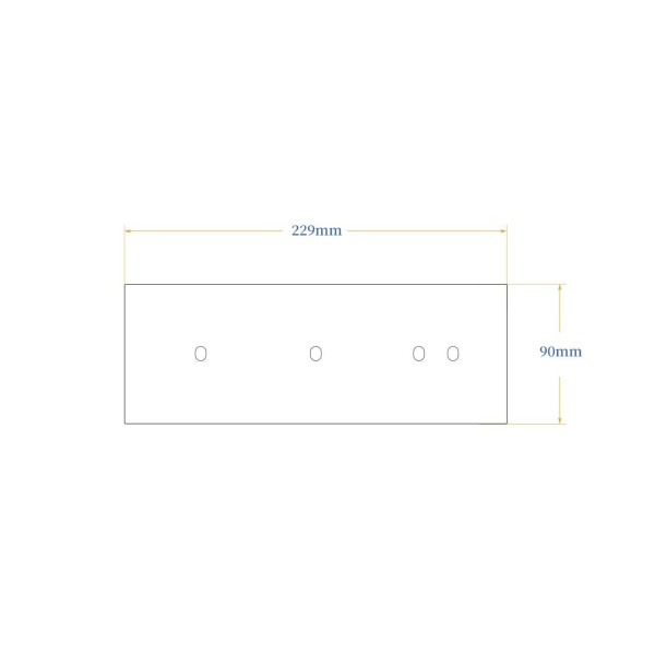 Donel Рамка тройная на 1+1+2 тумблера, тип C/D, белый, серия N96 Superfine, DTFLA3112WH