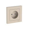 Systeme Electric AtlasDesign Песочный Розетка без заземления, 16А, в сборе, быстрозажим. клем.
