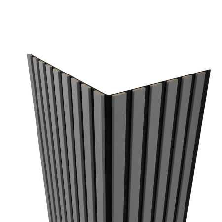 Акустическая панель FLEX Темно-серый 1200×600 мм рейка 25х6 мм