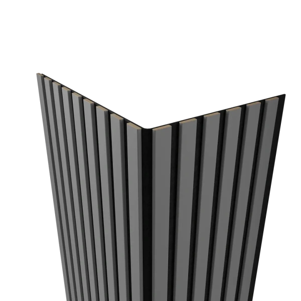 Акустическая панель FLEX Темно-серый 1200×600 мм рейка 25х6 мм