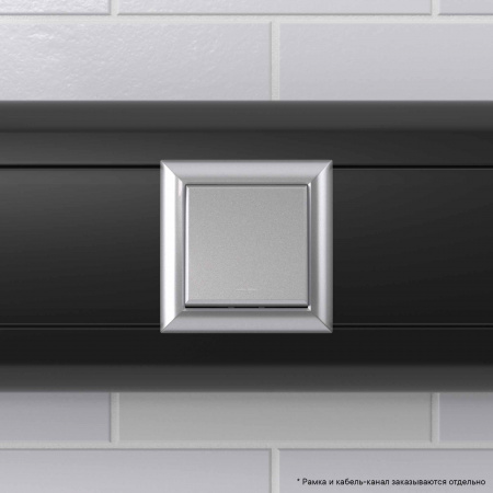 DKC Avanti Закаленная сталь Переключатель одноклавишный 2 модуля