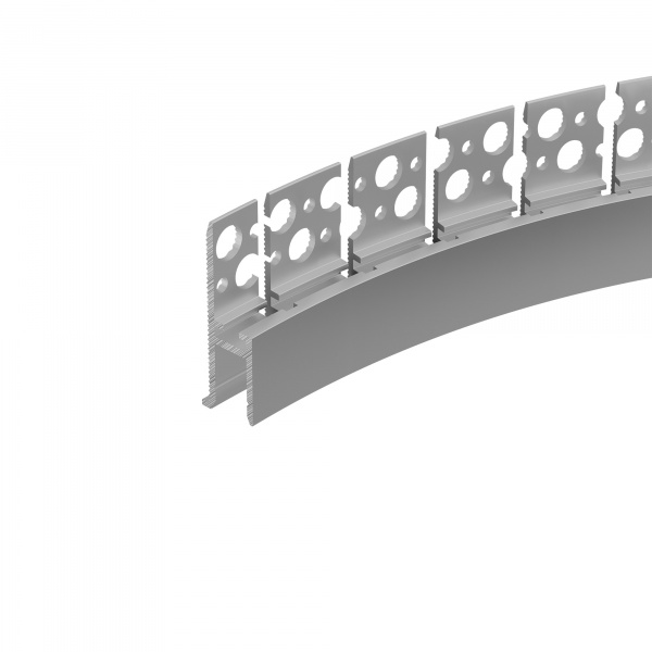 Профиль WALL-FANTOM-BENT-W10-SIDE-2000 ANOD (Arlight, Алюминий)