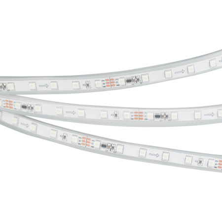 Arlight Лента герметичная SPI-P-F72-11mm 24V RGB-PX6 (14.4 W/m, IP66, 3535, 5m) (бегущий огонь)