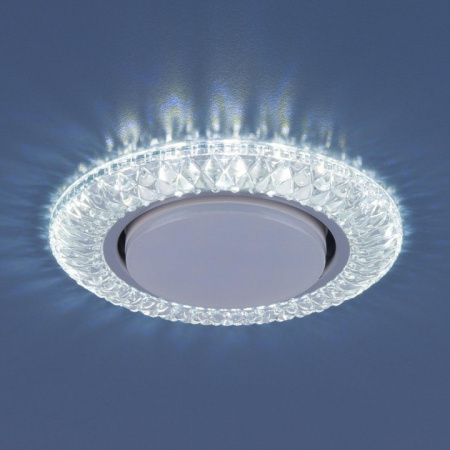 Точечный светильник со светодиодами 3020 GX53 CL прозрачный Elektrostandard Terad a035091