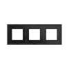 DKC Avanti Черный Стекло Рамка 6 модулей