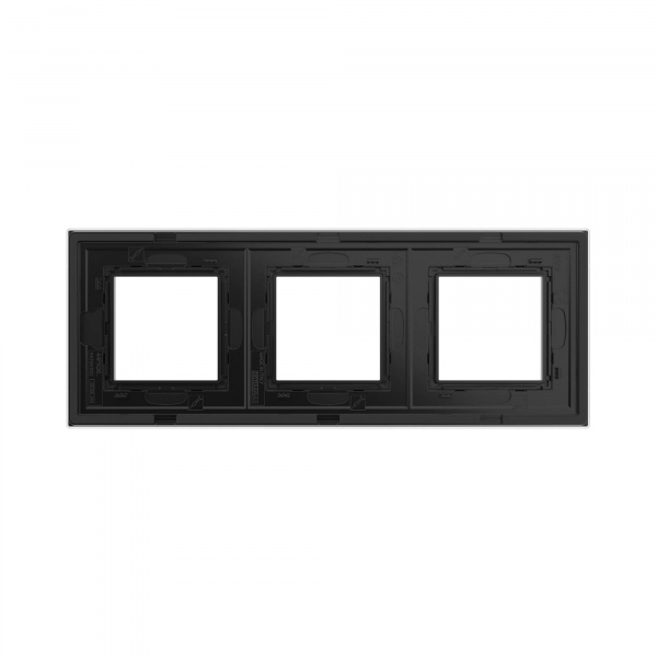 DKC Avanti Черный Стекло Рамка 6 модулей