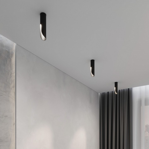 Светильник потолочный светодиодный Apex 7W 4000K черный 25113/LED Elektrostandard Apex a068286 Светильник потолочный светодиодный Apex 7W 4000K черный 25113/LED Elektrostandard Apex a068286