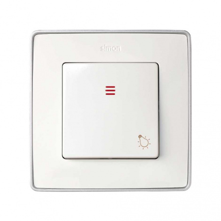 Simon 82 Белая Накладка с пиктограммой "лампа" для 1-клав. мех. с подсв., S82,82N