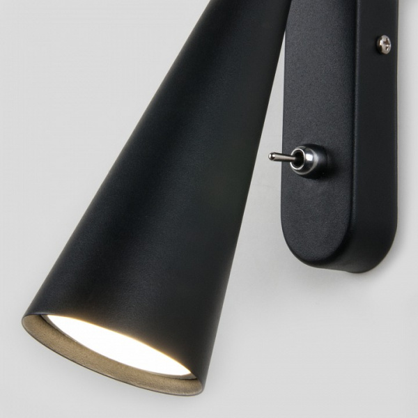 Настенный светильник Horn GU10 SW MRL 1010 черный Elektrostandard Horn a047874