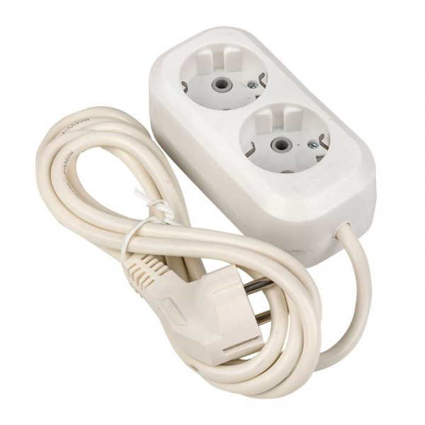 EKF PROxima Удлинитель "Эксперт" 2 гнезда 2 метра 16А/3,5кВт с заземлением ПВС 3х1