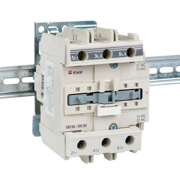 EKF PROxima Контактор КМЭ малогабаритный 80А 24В NO+NC