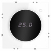 Терморегулятор электронный VOLTUM S70 с индикацией и датчиком, для теплого пола, (белый глянцевый)