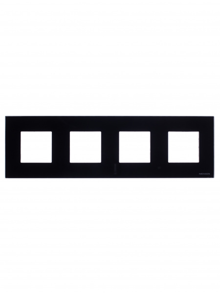 ABB NIE Zenit Стекло черное Рамка 4-я 2+2+2+2 мод