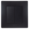 Legrand Etika Антрацит Переключатель 2-клавишный, 10А, авт. клем