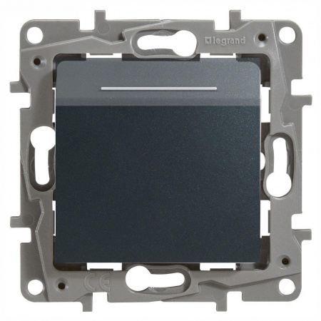 Legrand Etika Антрацит Выключатель карточный с выдержкой времени, с подсветкой