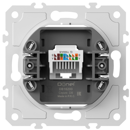 Donel Механизм розетки RJ45 одиночная cat.5/ClassE-8, серия DB, DB16200