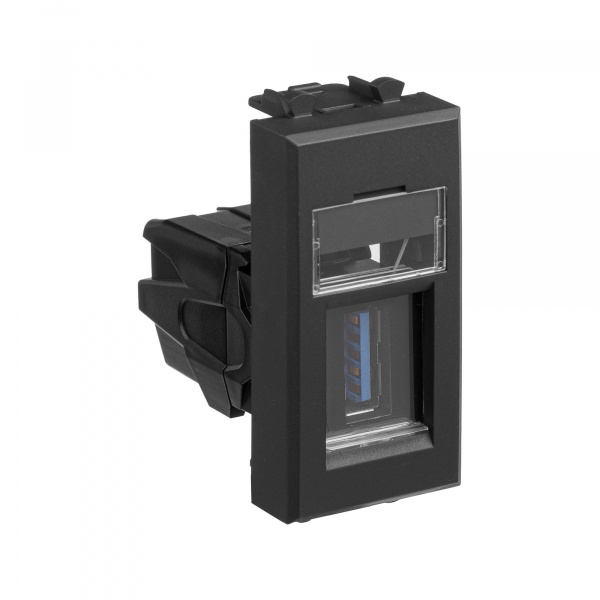 DKC Avanti Черный матовый Розетка тип А-А USB 3.0 1 модуль